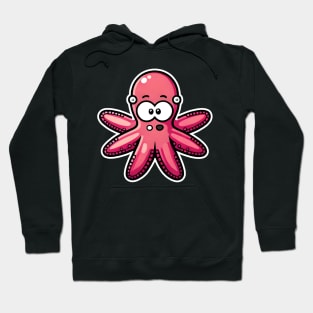 Octopus in watercolor style Hoodie